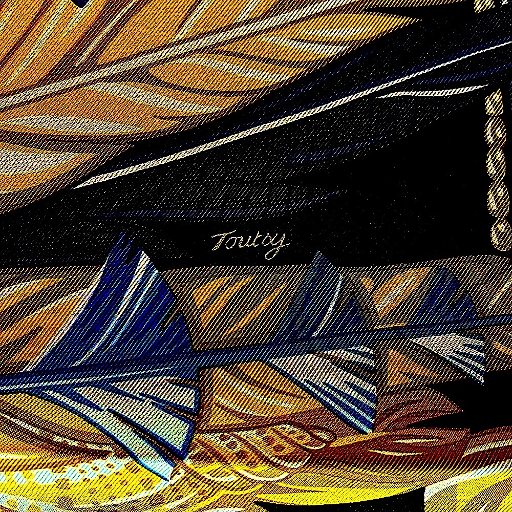 NEWHermesSilkLargeScarfONEof a KindFabulousSIGNED Artist+Logo2HermesBoxes+Ribbon - Picture 5 of 16